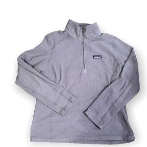Womens large Patagonia grey quarter zip fleece